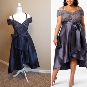 R&M Richards Mother of the Bride Navy Dress